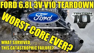 FORD 6.8L 3V V10 TEARDOWN! Big Engine With REALLY Impressive Failures. CHECK! YOUR! OIL!