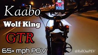 Kaabo Wolf King GTR late night blast (65+ mph POV)