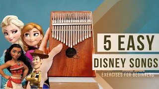 5 Easy Beginner Disney Kalimba Songs Tutorial