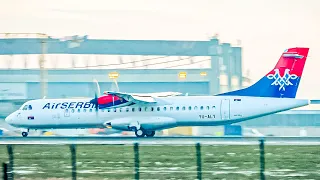 [4K] *DELIVERY FLIGHT* | First Air Serbia ATR 72-600 (YU-ALY) Landing at Belgrade Airport | With ATC