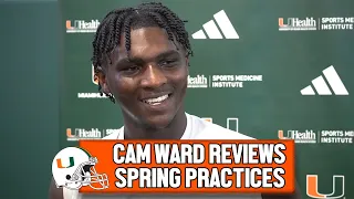 Cam Ward on Spring Football at Miami, Connection with Shedeur Sanders & Trash Talk with the Defense
