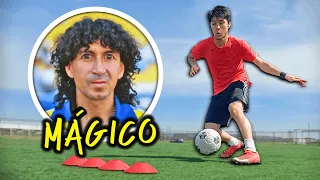 ¡EL FUTBOLISTA VAGO que SORPENDIÓ a MARADONA! 🤯 APRENDE  3 JUGADAS del MÁGICO GONZÁLEZ  💛💙