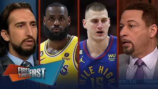 Jokić, Nuggets host LeBron & Lakers in Gm 2 of Western Conference Finals | NBA | FIRST THINGS FIRST