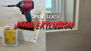 Fast & Easy Jamb Extension For Windows | Carpentry Made Simple