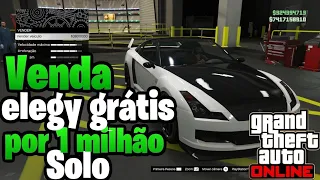 SAIU! VENDER O ELEGY GRATUITO POR 1 MILHÃO NOVO Glitch de dinheiro solo no gta 5 online 💰✅️