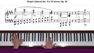 Chopin Scherzo No. 3 in C-sharp minor Op. 39 Piano Tutorial Part 1