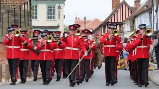 British Army Band Colchester At Woodbridge Freedom Parade 2023