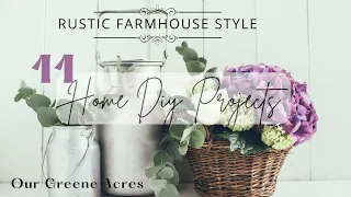 11 RUSTIC FARMHOUSE DIY HOME DECOR PROJECTS