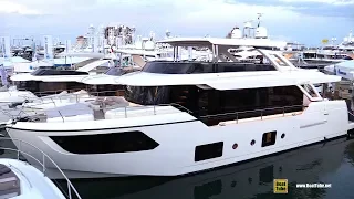 2019 Absolute Navetta 73 Motor Yacht - Deck Interior Bridge Walkthrough - 2019 Miami Yacht Show