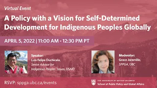 A Policy with a Vision for Self-Determined Development for Indigenous Peoples Globally