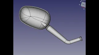 FreeCad Зеркало скутера