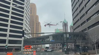 What the heck was that chopper doing in downtown Minneapolis?