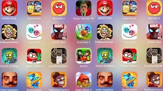 SuperBrawl,Hello Neighbor,Troll Horror 2,Ben10,Scary Teacher,RedBall4,Mario,SnailBob2,Stupid Zombies