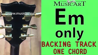 E minor, one chord  guitar backing track