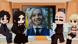 { Addams Family react to Wednesday } + WenClair