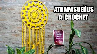 Como Tejer Atrapasueños Sol a Crochet Paso a Paso