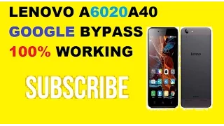 Lenovo A6020a40 Google Bypass-100% Working