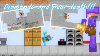 1.19 Paper Minecraft Survival Let's Play! I almost died and found a lot of diamonds!!!