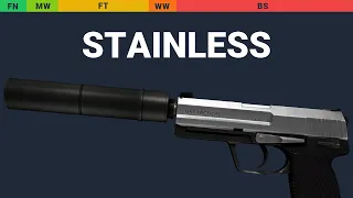 USP-S Stainless - Skin Float And Wear Preview
