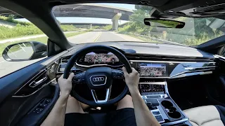 2023 Audi Q8 Premium Plus S-Line: POV Walkaround and Test Drive ASMR