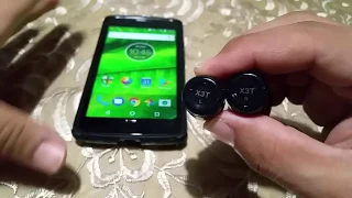 How to pair X3T true wireless earbuds to Moto G5