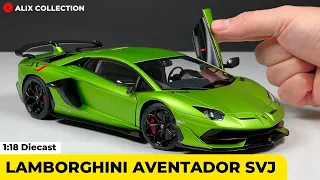 Unboxing Lamborghini Aventador SVJ 1:18 Scale by AUTOart Models (4K)