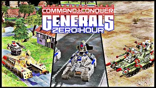 Super Overlord Tank 1 vs 4 USA (ELITE ARMY MOD) C&C Generals Zero Hour