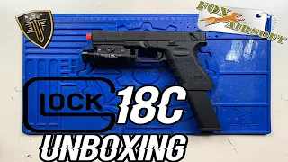 FULL AUTO AIRSOFT GLOCK || Elite Force Glock 18C UNBOXING || QSAirsoft