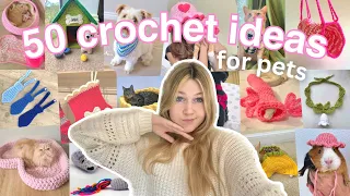 50 CROCHET IDEAS for your pets! (somewhat beginner friendly)