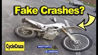 CycleCruza FAKES Motorcycle CRASHES? | MotoVlog