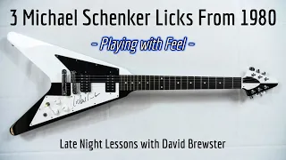 3 Michael Schenker Licks From 1980