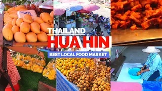 Hua Hin, Thailand - Street food at the local day market Huana