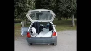 Sleeping in a small car, How to do it.. Toyota