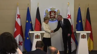 Angela Merkel meets Georgian prime minister