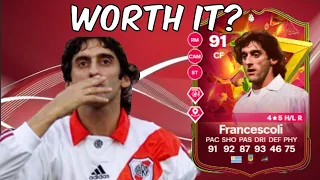 91 Enzo Francescoli Golazo Hero Player Analysis!! || EA FC 24 Ultimate Team