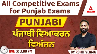 Punjabi Grammar For PSSSB VDO, Punjab Cooperative Bank, Clerk, Excise Inspector 2022