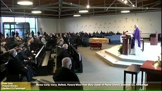 Benny Carty, Corry, Belleek, Funeral Mass from Mary Queen of Peace Church, Garrison, Co. Fermanagh