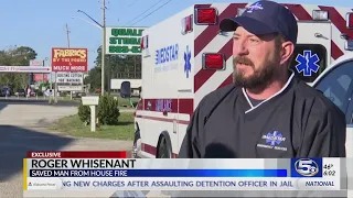 VIDEO: Mystery hero saves man from burning home
