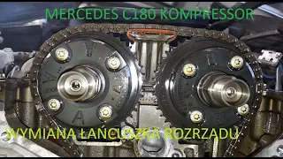 Mercedes C180 Kompressor Wymiana rozrządu. #timing_chain_replacement #wymiana_łańcuszka_rozrządu