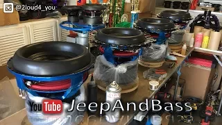 Building the HUGE SUBS for the Jeep!!! 6 JVF Customz 3.3 12's