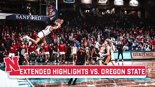 Oregon St. at Nebraska | Extended Highlights | Big Ten Men's Basketball | Nov. 18, 2023