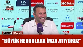 Okan Buruk: ''Daha büyük rekorlar ve başarılar bizi bekliyor'' | Y. Adana Demirspor 0-3 Galatasaray
