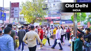 Walking in India - Old Delhi Market | Chandni Chowk Market