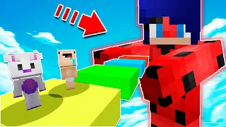 BEBES NOOB VS CARRERA DE PARKOUR DE LADYBUG 🐞!! ROBLOX TROLL