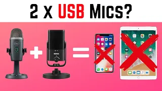 Can you record 2 USB MICROPHONES at once on iPad/iPhone?