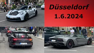 Supercars in Düsseldorf, 1.6.2024! - 992 GT3RS, 812 Superfast