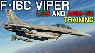 DCS F-16C Viper Laser Guided Bombs & AGM-65 Training!