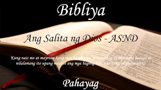 Tagalog Audio Bible - Audio Bibliya - Pahayag (KUMPLETO) - Ang Salita ng Dios (ASND)