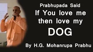 If you love me then love my DOG -- By H.G. Mohanrupa Prabhu