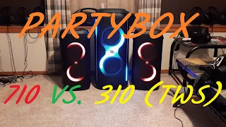 JBL Partybox 710 🧨 🆚 Dual Partybox 310 ‼️ (TWS)- Basement Brawl 🏠 Sound Battle -Bass Boost Off, One.